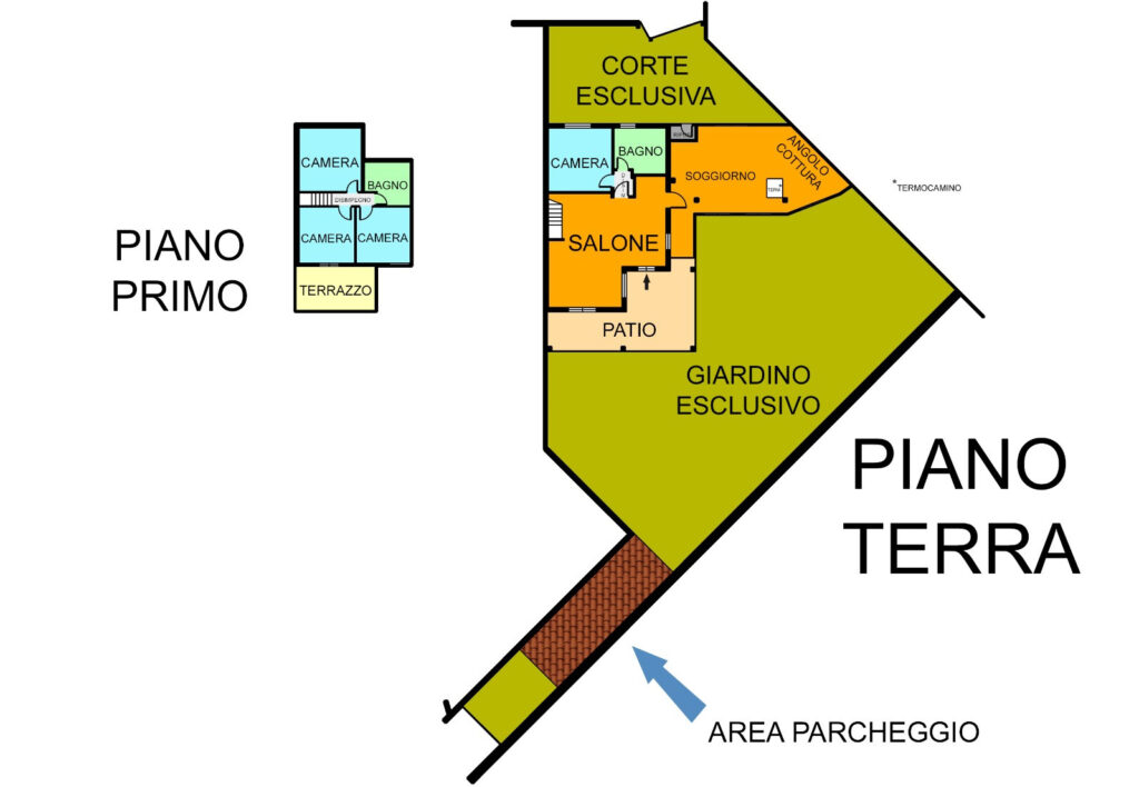 Villa Pomezia Colli di Enea Via Afrodite planimetria